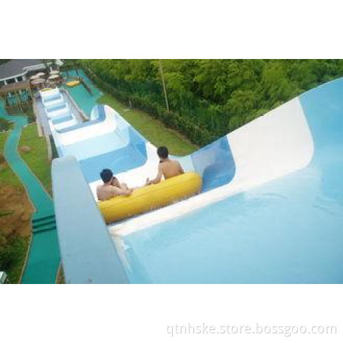 Vertical Fiberglass Water Slides Double Family Water Slide